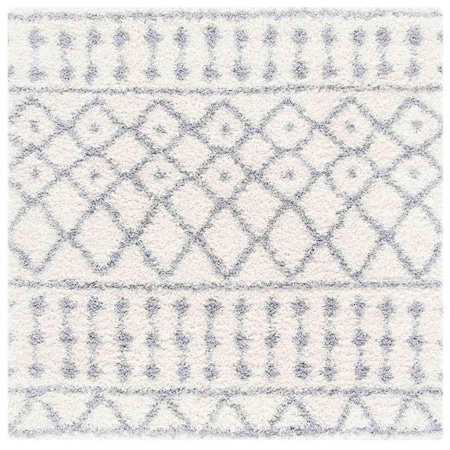 Safavieh Venus Rectangle Shag Rug; Ivory & Grey - 5 ft. -3 in. x 7 ft. -6 in. VNS685A-5